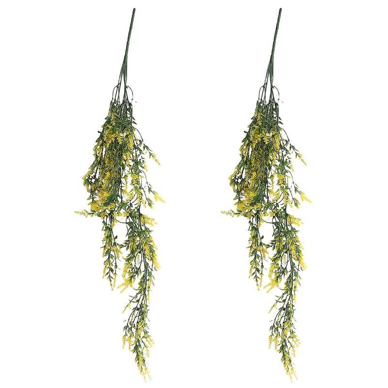 2Pcs Artificial Hanging Plants, 32in Fake Hanging Plant,Simulation of Dragon Tree Vine Fake Ivy Vine