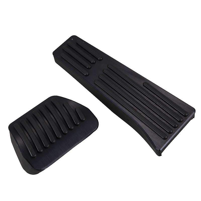 2PCS Anti-Slip No Drilling Aluminum Brake Gas Pedal Pad Cover for 1 2 3 4 5 6 7Series X3 X4 X5 X6 X7
