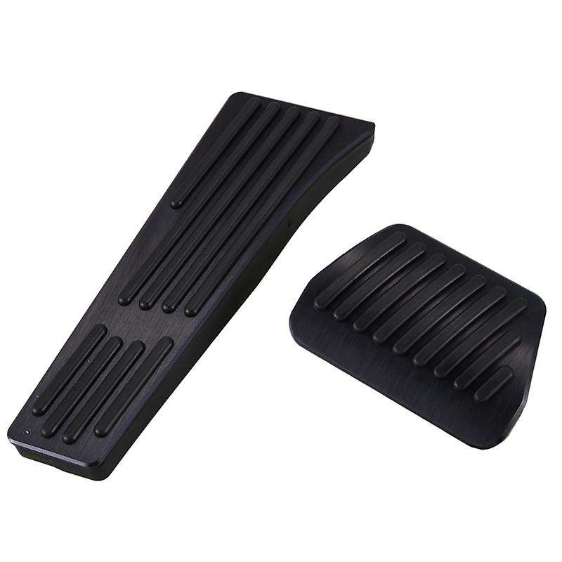 2PCS Anti-Slip No Drilling Aluminum Brake Gas Pedal Pad Cover for 1 2 3 4 5 6 7Series X3 X4 X5 X6 X7