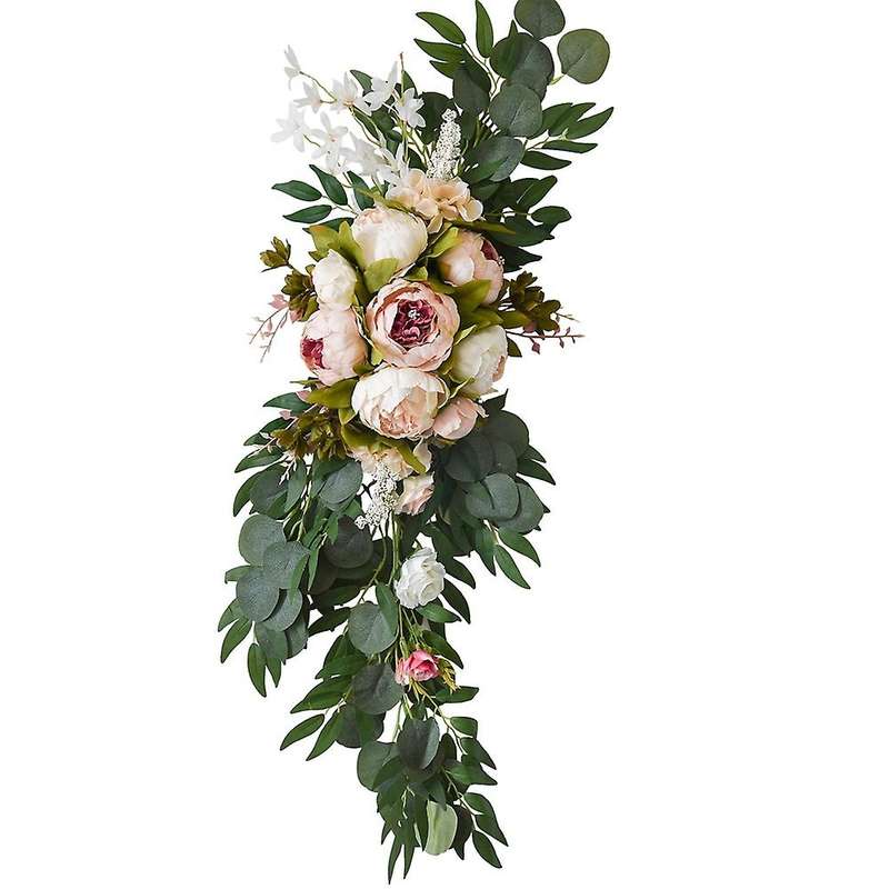 2pcs Artificial Flower Welcome Wedding Card Decoration Wedding Arch Wedding Background
