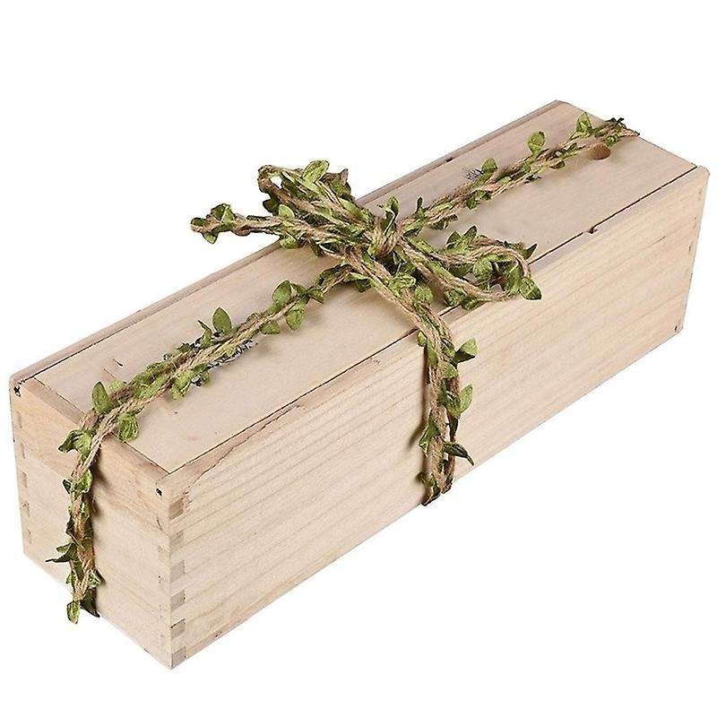 2PCS Artificial Vine Natural Hemp Rope Green Ivy Leaves for Macrame Wall Decor Home Garden Decor Pa