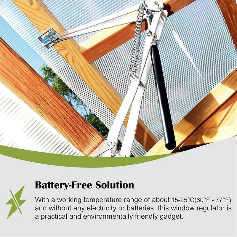 2PCS Auto Dual Spring Opener Automatic Greenhouse Window Opener Roof Vent Opener Garden Ventilation