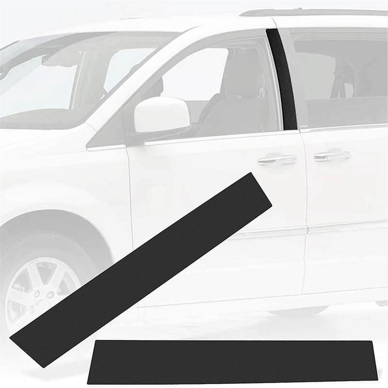 2pcs B Pillar Trim Cover Trim Applique Molding for Grand Caravan 5020664aa 5020665aa
