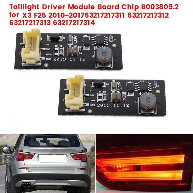 2Pcs B003809.2 Rear LED Light Driver Module Board for X3 F25 2010-2017 Taillight Driver Module Tail