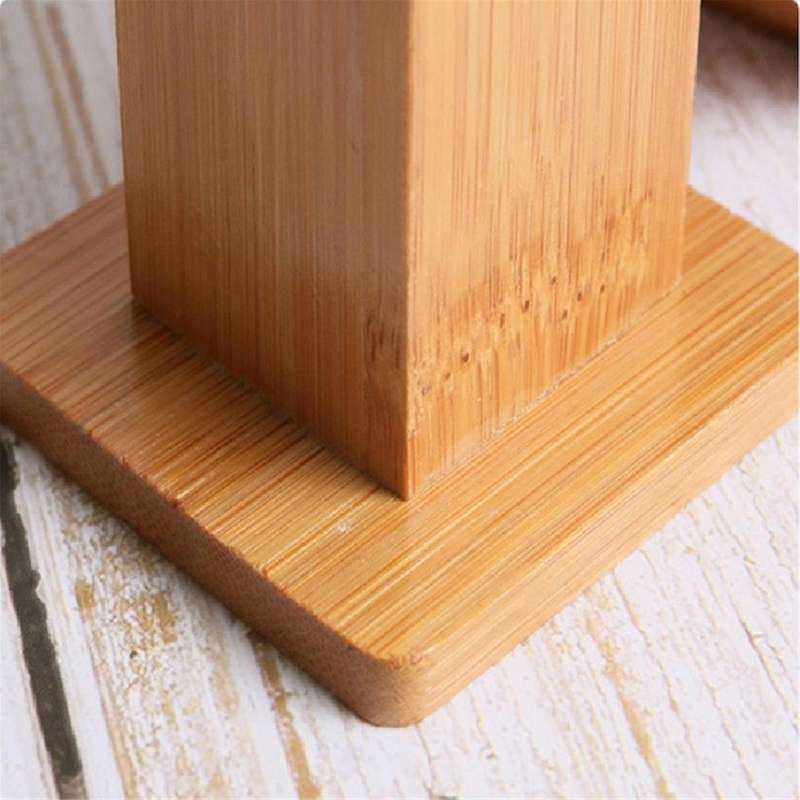 2PCS Bamboo Toothpick Dispenser Toothpick Container Holders Square Round Toothpick Box Decoration fo