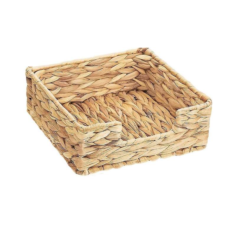2pcs Bathroom Disposable Towel Holder Long Seagrass Woven Rattan Wicker Table Hand Towel Basket Tra