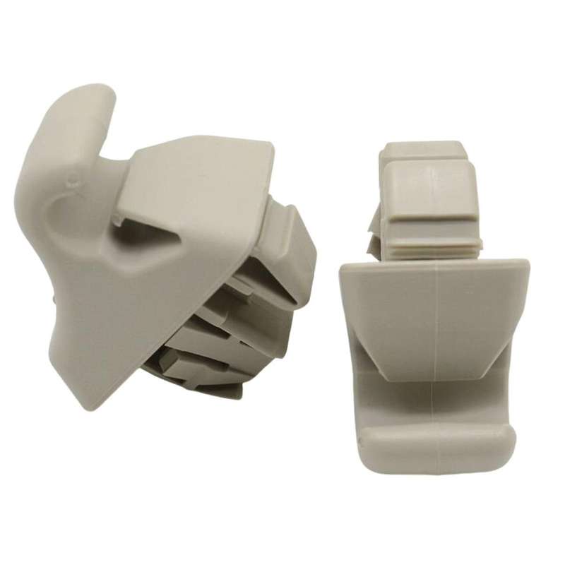 2pcs Beige Sun Visor Hook Holder Clip Mr779704 Mr779705 for Montero Mk3 2000-2006 Sunvisor Hanger H