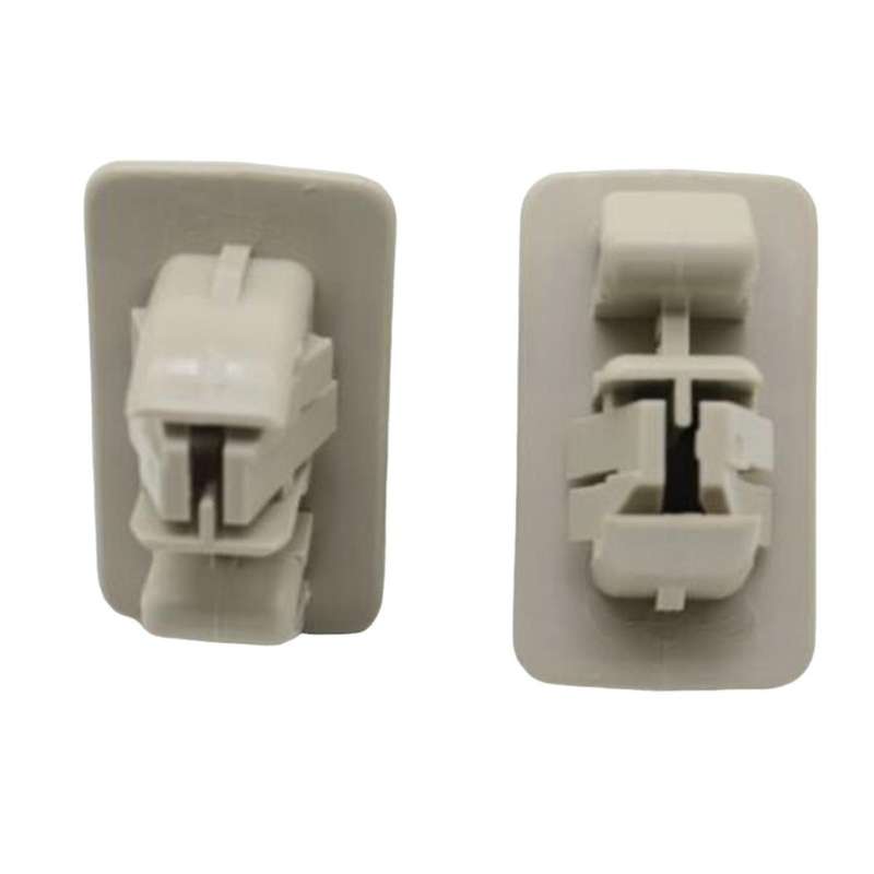 2pcs Beige Sun Visor Hook Holder Clip Mr779704 Mr779705 for Montero Mk3 2000-2006 Sunvisor Hanger H