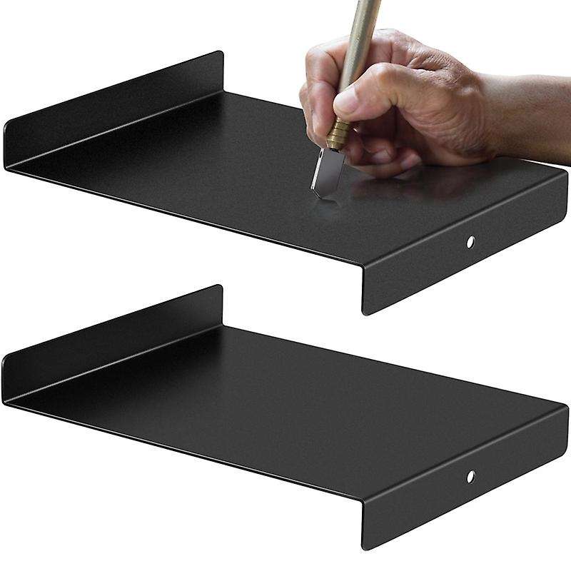 2pcs Bench Hook Metal Inking Plate Linoleum Printmaking Block Stop Ink Plate Block Printing Supplies