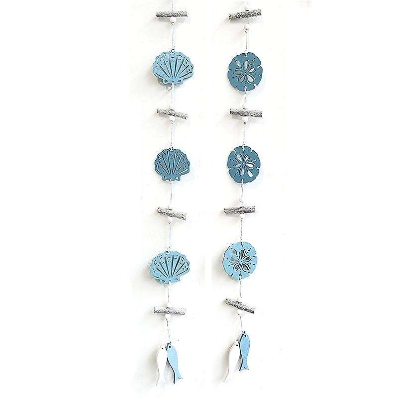 2Pcs Beautiful Style Wooden Hanging Decoration Hollow Crafts Innovative Wall Ornament for Room
