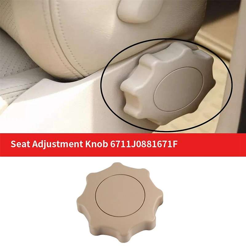 2Pcs Beige Seat Adjustment Knob for - Mk4 B5 18D 881 6711J0881671F