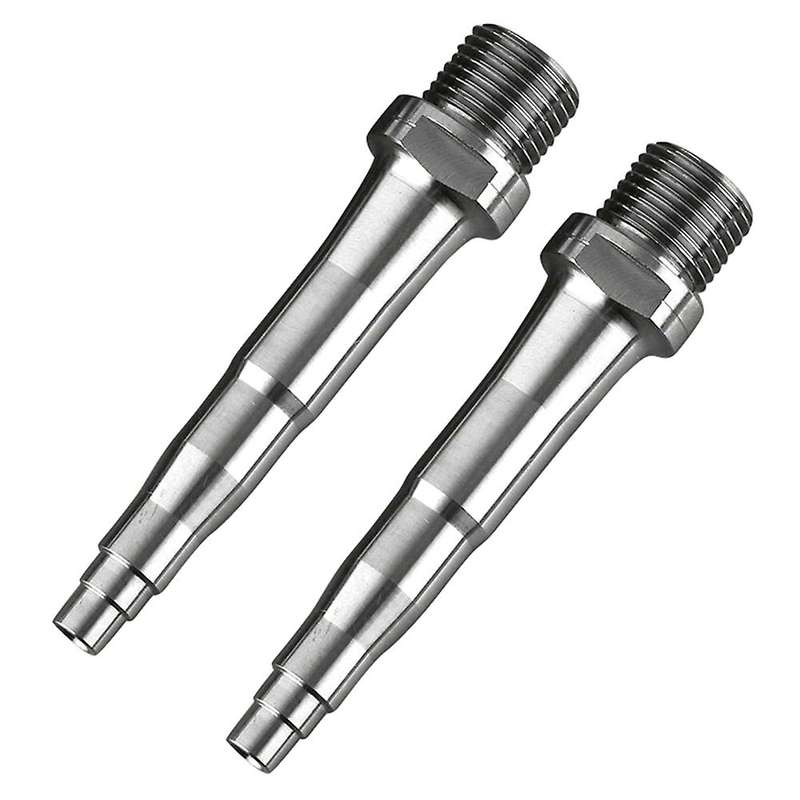 2Pcs Bicycle Titanium Pedal Spindles Fit for Zero X1 X2 & Light Action 78Mm Pedal Spindles