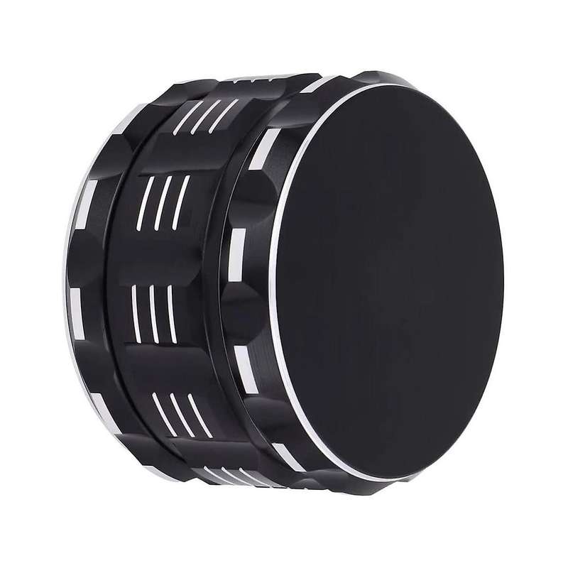 2pcs Black and Gold Spice Grinder 2.5inch - Easy-to-use Kitchen Utensil for Freshly Ground Spices (