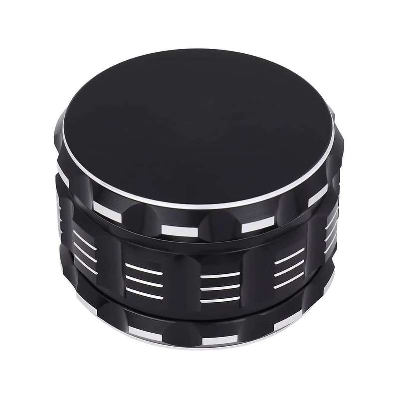 2pcs Black and Gold Spice Grinder 2.5inch - Easy-to-use Kitchen Utensil for Freshly Ground Spices (