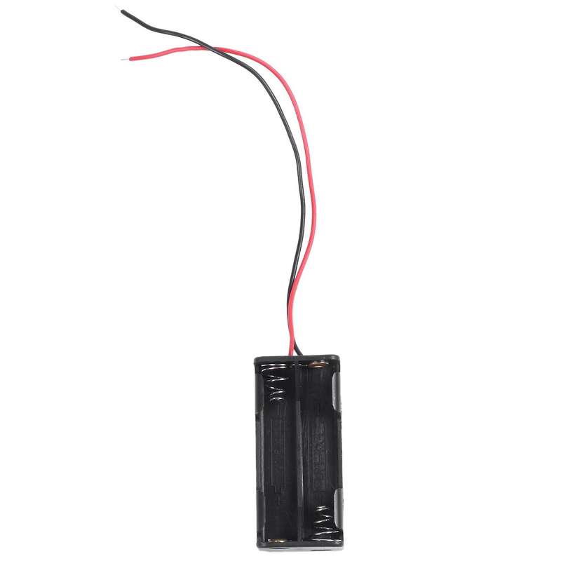 2pcs Black 2-layers 4 X 1.5v Aaa Battery Holder Case Box W Wire Leads