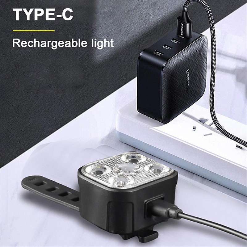 2PCS Bicycle Lights High Bright Front and Rear Cycling Lamp Mountain Bike Headlight Taillight Waterp