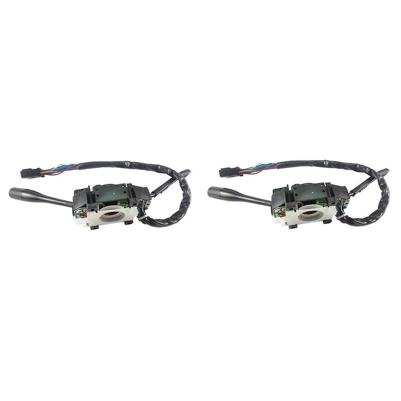2pcs Black Car Combination Turn Signal Light Wiper Switch Lever Fit for L300 Mb571632