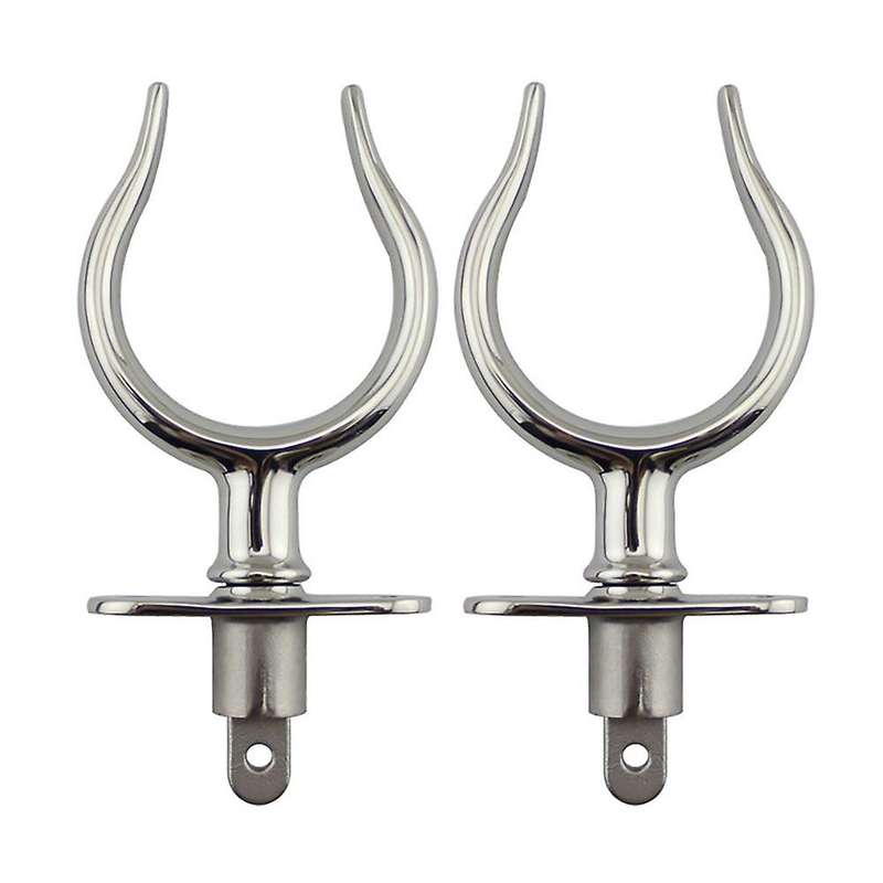 2Pcs Boat Stainless Steel Row Lock Side Mount Line Oarlock Socket for Marine Yacht