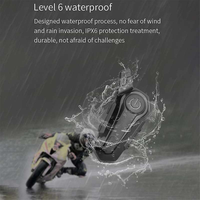 2pcs Bluetooth Intercom Motorcycle Full Helmet Bluetooth Headset for 2 Intercomunicador Wireless Hea