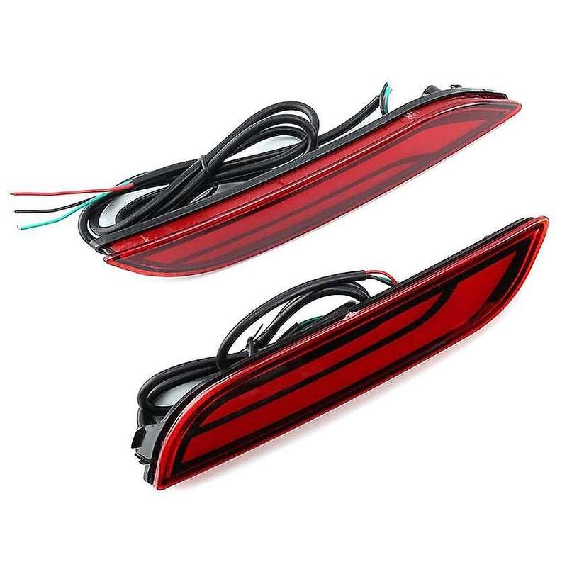 2Pcs Brake Light, Car DRL LED Bumper Tail Light Brake Reflector Fog Lamp for 2018-2020