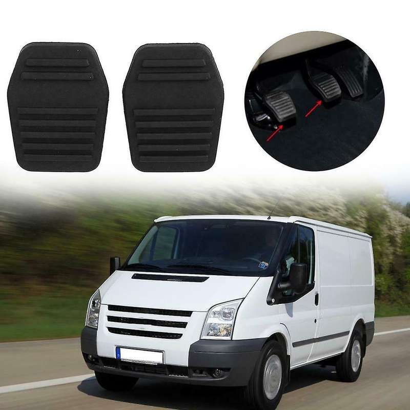 2PCS Brake Foot Pedal Anti-Slip Footrest Pedals Cover Fit for Transit MK7 2006-2014 for SCORPIO 94-9