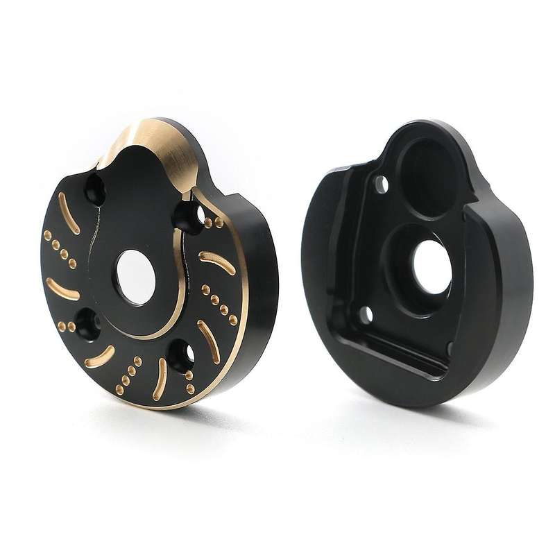 2pcs Brass Counterweight Balance Heavy Weight Portal Drive Housing for Axial Capra1.9 Utb/ Scx10 Ii