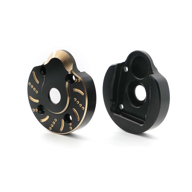 2pcs Brass Weight 95g Outer Portal Drive Housing Steering Cover for Axial Scx10 Iii Capra Utb 1/10