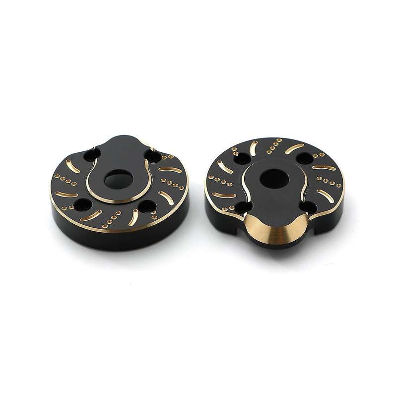 2pcs Brass Weight 95g Outer Portal Drive Housing Steering Cover for Axial Scx10 Iii Capra Utb 1/10