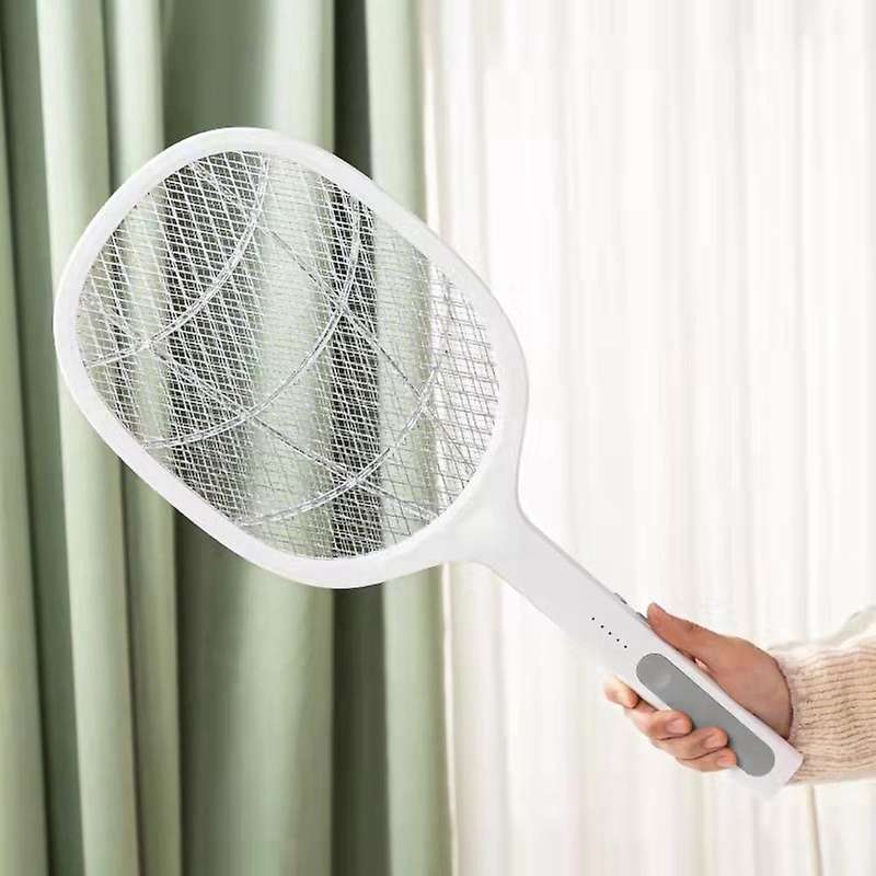 2PCS Bug Zapper Racket Mosquito with Super-Bright LED Light to Zap USB Rechargeable Electric Fly Swa