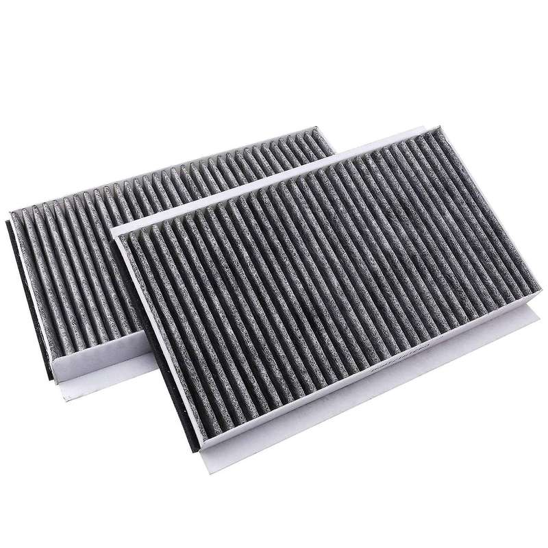 2Pcs Cabin Air Filter 64319171858 for- 5 6 E60 E61 E63 E64 520D 523I 525I 530D 535D 545I 550I 630I