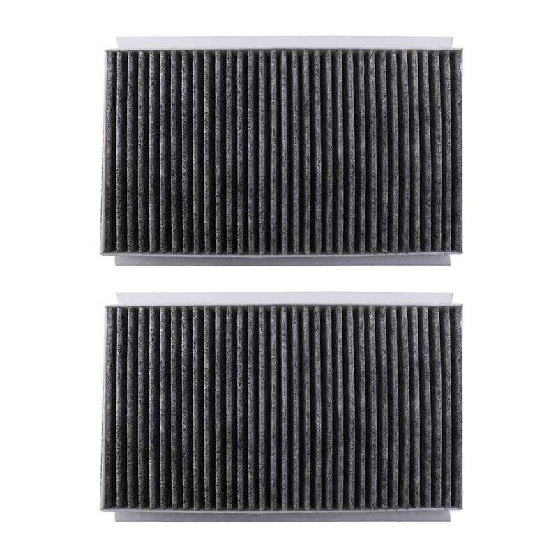 2Pcs Cabin Air Filter 64319171858 for- 5 6 E60 E61 E63 E64 520D 523I 525I 530D 535D 545I 550I 630I