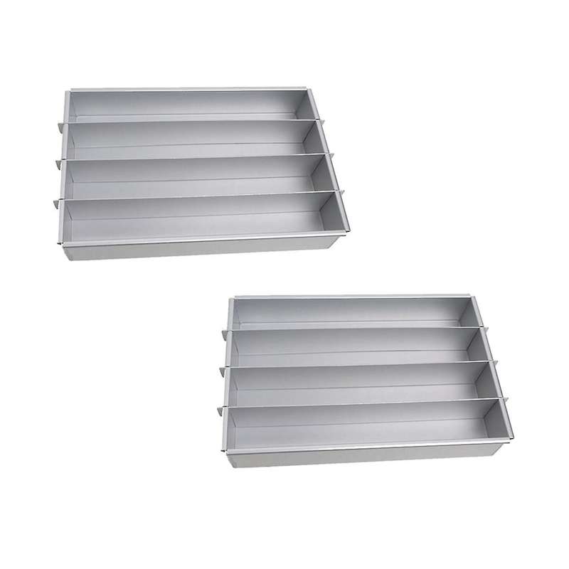 2pcs Cake Mold Box Cutting Strip Mold Cooling Plate Aluminum Alloy Slitter Snowflake Cake Split Case