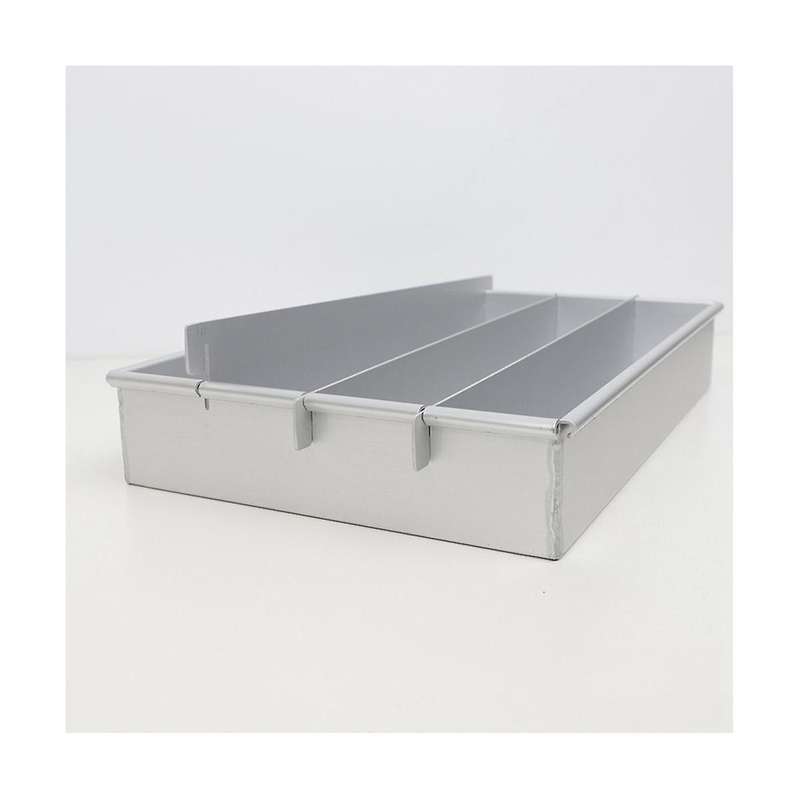 2pcs Cake Mold Box Cutting Strip Mold Cooling Plate Aluminum Alloy Slitter Snowflake Cake Split Case