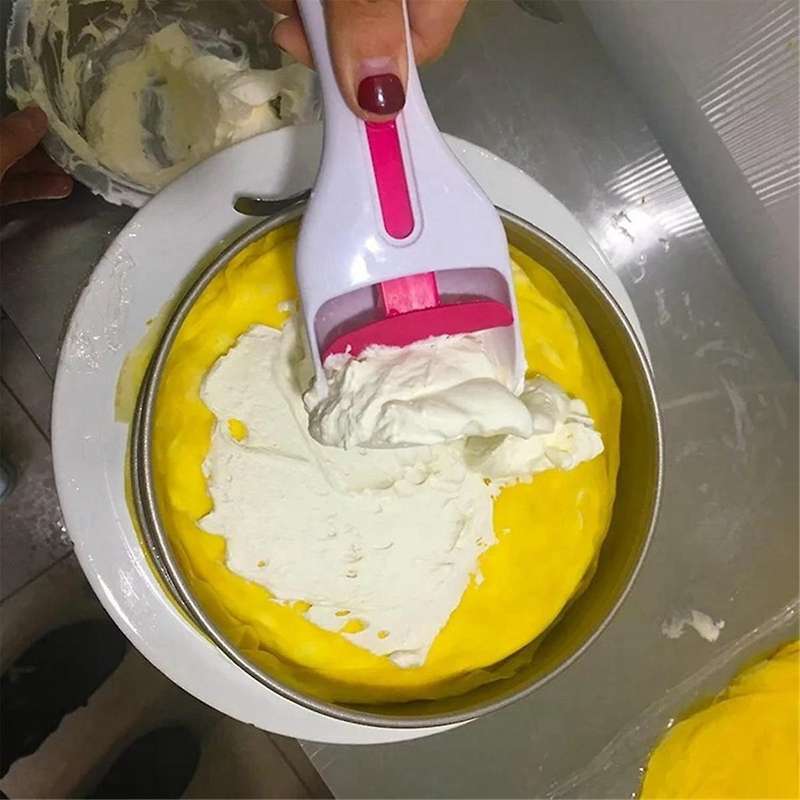 2pcs Cake Batter Distribution Scoop, One-Touch Sliding Button Dispenses Batter, Home Batter Dispense