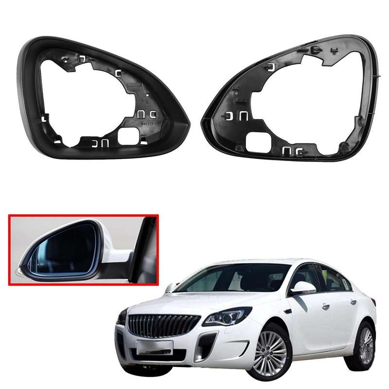 2Pcs Car ABS Left & Right Side Rearview Glass Mirror Cover Panel Frame for Regal 2009-2016 Exterior