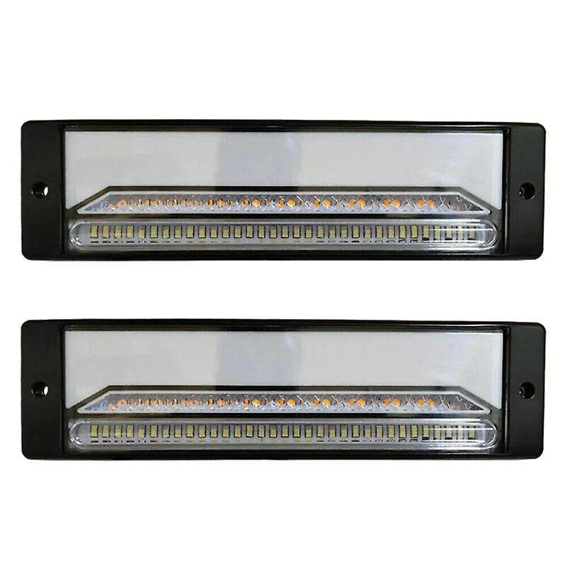 2Pcs Car 147 LED Waterproof Turn Signal Light Truck Brake Light Turn Tail Light for Truck Trailer