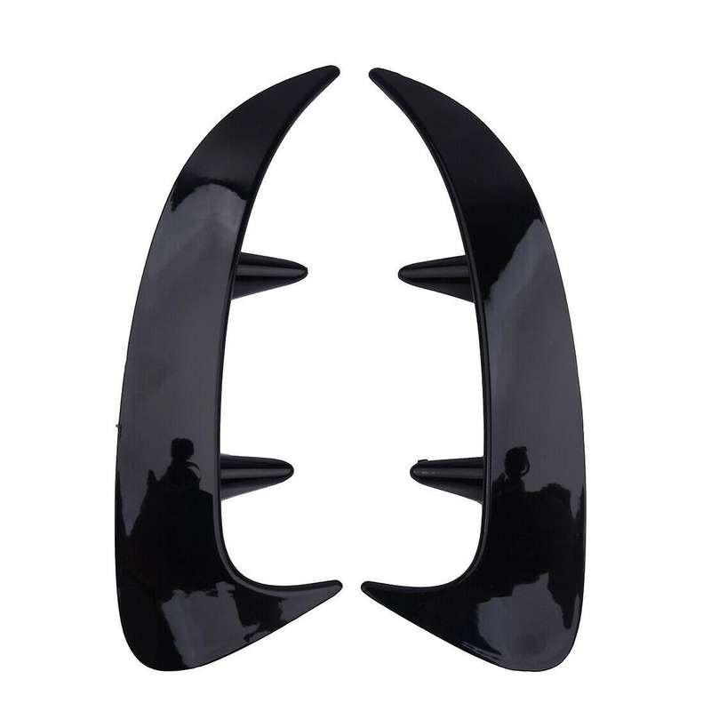 2PCS Car ABS Rear Bumper Side Vent Canards Cover Trim for A Class W177 A200 A220 Sedan 2019 2020