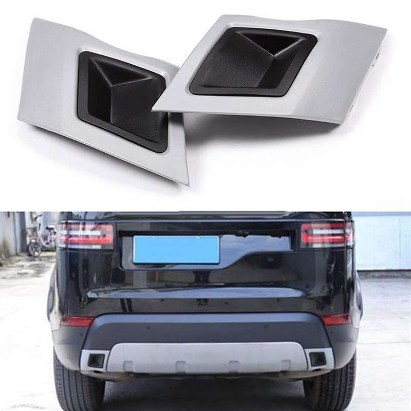 2Pcs Car ABS Tail Exhaust Cover Trim for 5 LR5 L462 2017 2018