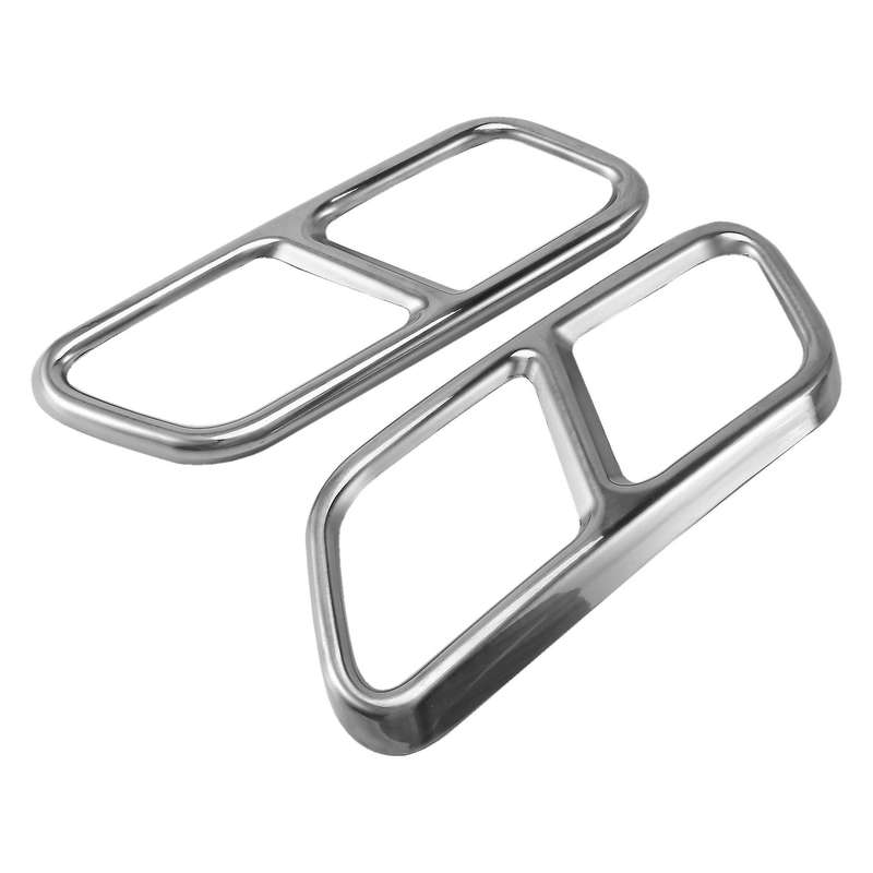 2Pcs Car Accessories Exhaust Pipe Tail Cover Trim for S R Class W222 Coupe W251 10-17 Class X166 13-