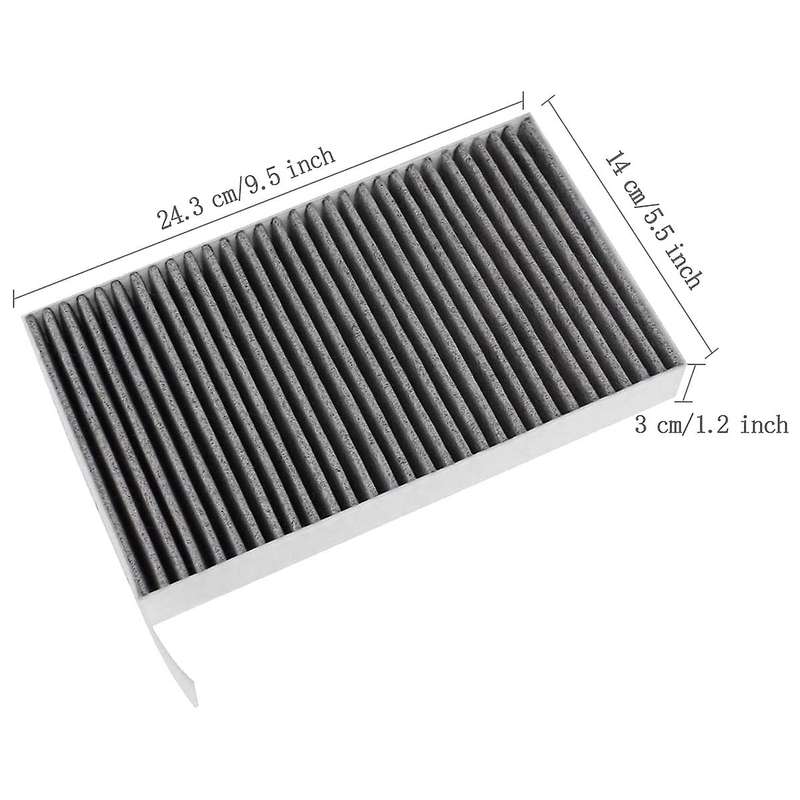 2Pcs Car Activated Carbon Air Inlet-Filter Replacement for 2017 2018 2019 2020