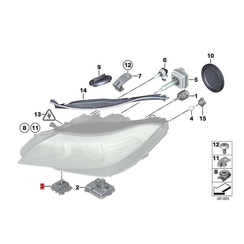 2pcs Car Adaptive Headlight AFS Control Module 63117182396 for E90 E92 E93 E70 X5 E71 X6 E72 X6 E89