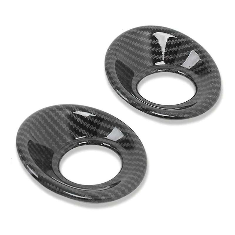 2Pcs Car Accessories ABS Carbon Fiber Rear Door Loud Speaker Cover Trim Fit for -V 2017-2019 2020