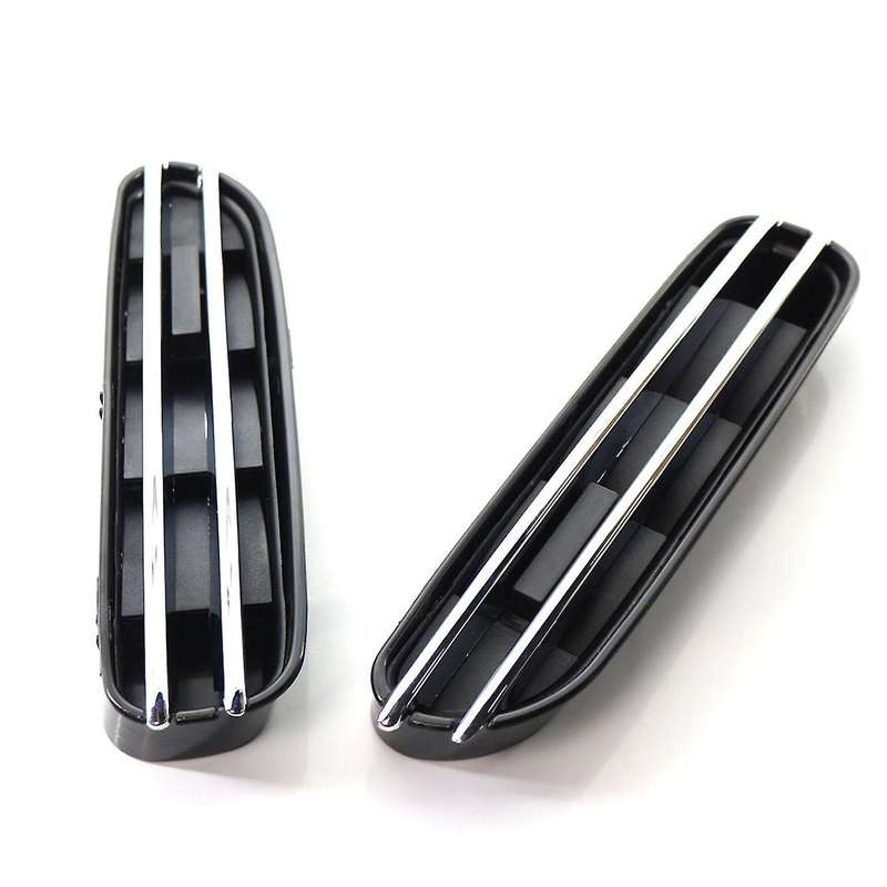 2Pcs Car Air Flow Side Vents Mesh Grill for E60 M5 E61 E39 E90 M3 E90