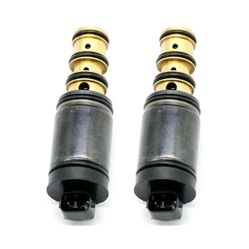 2pcs Car Air Conditioner Ac Compressor Solenoid Valve Electronic Control Valve for for 5seu12c