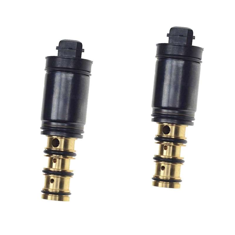 2pcs Car Air Conditioner Ac Compressor Solenoid Valve Electronic Control Valve for for 5seu12c
