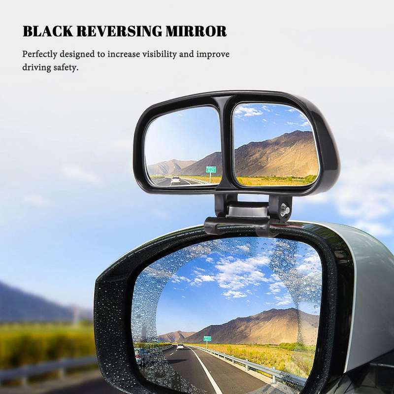 2Pcs Car Adjustable Expand Wide Angle Blind Spot Rear View Mirrors