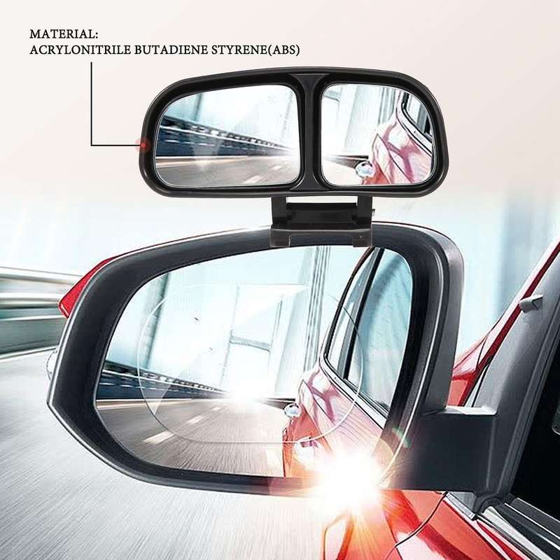 2Pcs Car Adjustable Expand Wide Angle Blind Spot Rear View Mirrors
