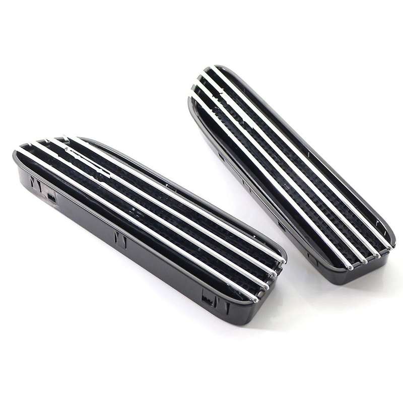 2Pcs Car Air Flow Side Vents Mesh Grill Grille for E60 M5 E61 E39 E90 M3 E90