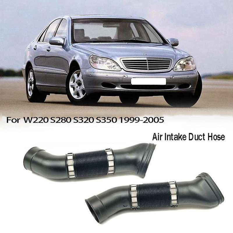 2pcs Car Air Intake Duct Hose 1120943782 1120943682 for W220 S280 S320 S350 1999-2005