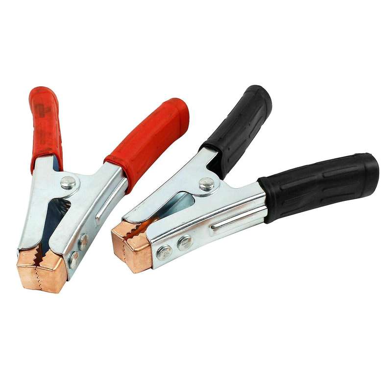 2Pcs Car Alligator Clips Battery Clamps for Electrical Jumper Wire Cable Clamp